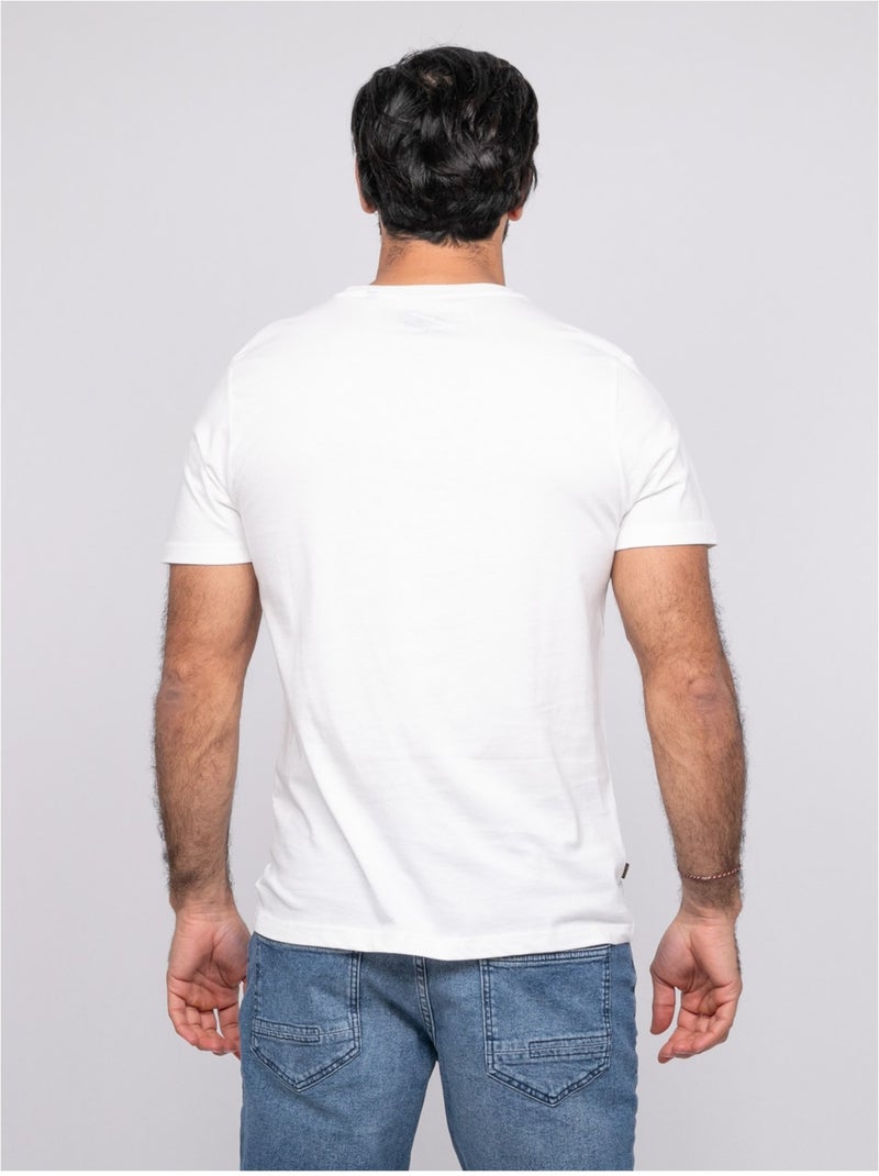 T-shirt manches courtes nirdomel Ecru - Kiabi