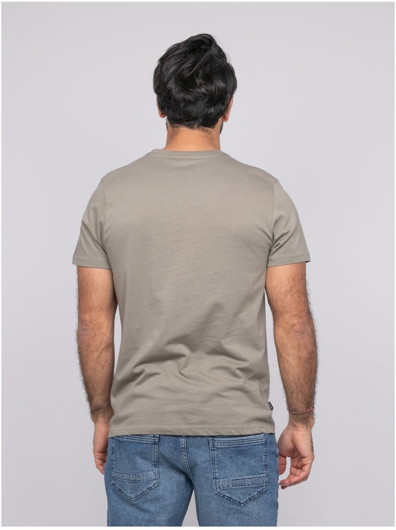 T-shirt manches courtes nitracol Kaki - Kiabi