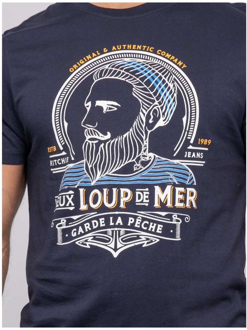 T-shirt manches courtes notwist Bleu marine - Kiabi