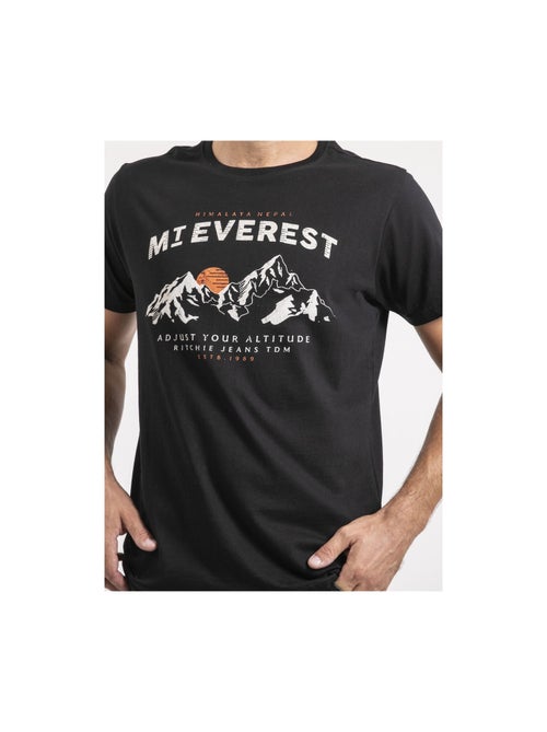 T-shirt manches courtes pur coton jakiwi - Kiabi