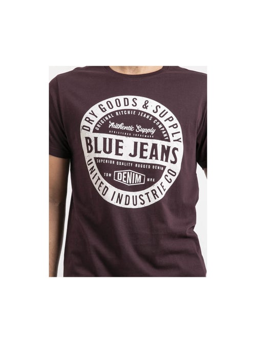 T-shirt manches courtes pur coton jamonix - Kiabi