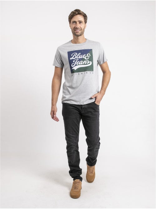 T-shirt manches courtes pur coton jamuler - Kiabi