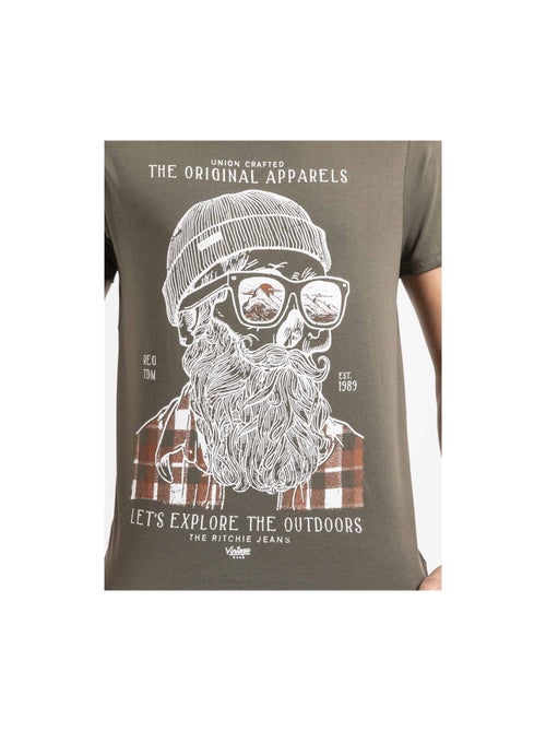 T-shirt manches courtes pur coton jocolza - Kiabi