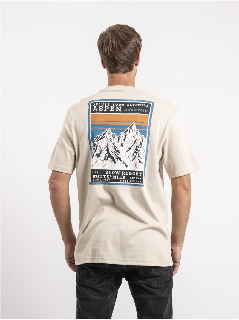 T-shirt manches courtes pur coton oversize jokayak Beige - Kiabi