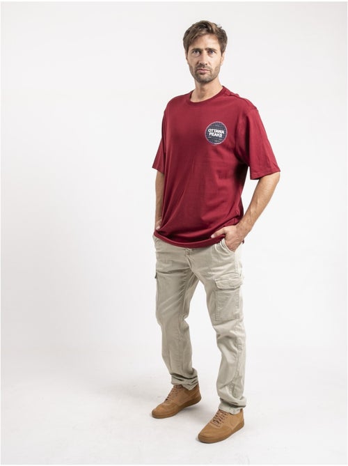 T-shirt manches courtes pur coton oversize jongame - Kiabi