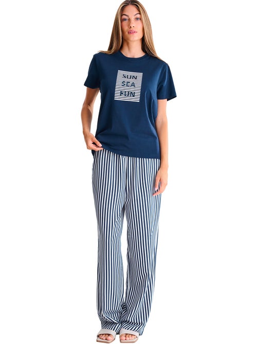 T-shirt manches courtes sun sea fun summertime - Kiabi T-shirt manches courtes sun sea fun summertime - Kiabi