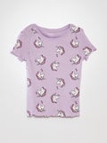 T-shirt manches courtes VIOLET - Kiabi