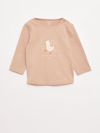 T-shirt manches longue impirmé