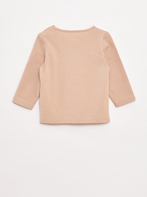 T-shirt manches longue impirmé - Kiabi