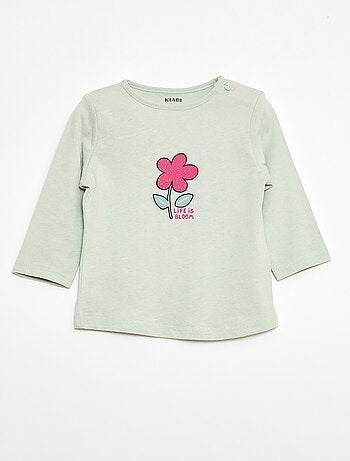 T-shirt manches longue impirmé