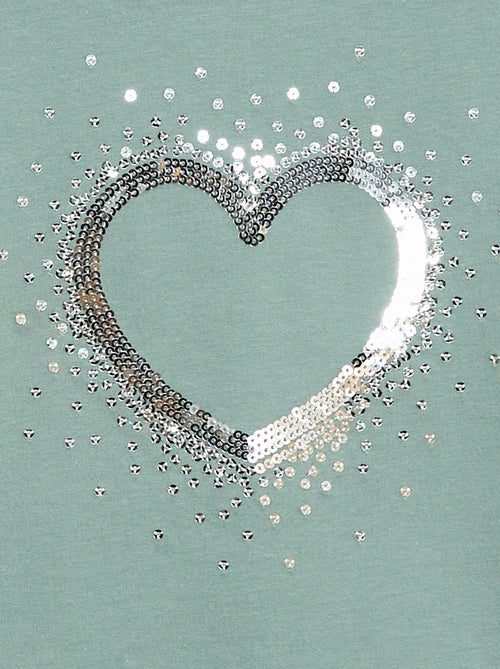 T-shirt manches longues avec sequins - Kiabi T-shirt manches longues avec sequins - Kiabi