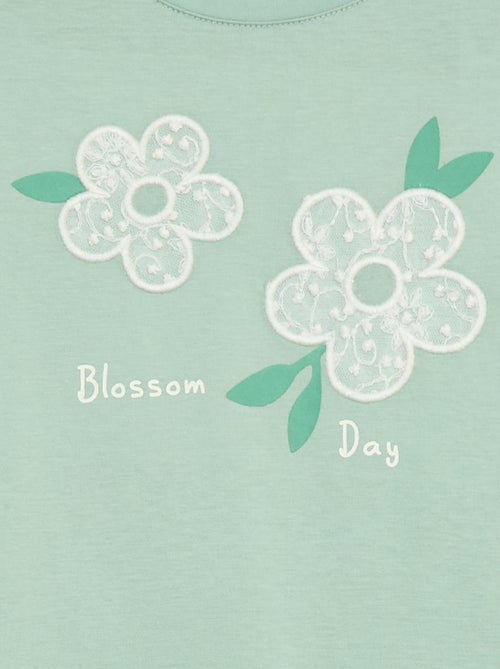 T-shirt manches longues avec sequins - Kiabi