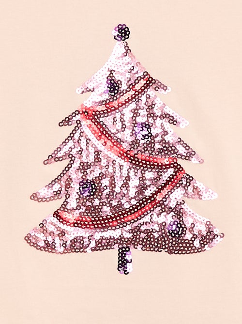 T-shirt manches longues avec sequins - Kiabi