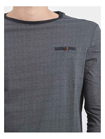 T-shirt manches longues col rond pur coton JACOU