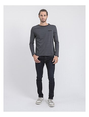 T-shirt manches longues col rond pur coton JACOU