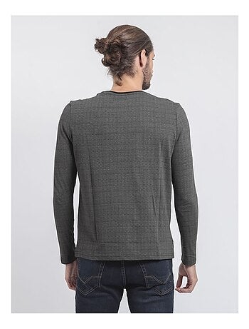 T-shirt manches longues col rond pur coton JACOU