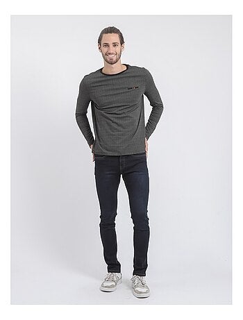 T-shirt manches longues col rond pur coton JACOU