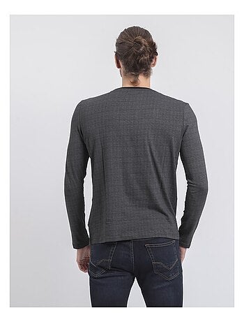 T-shirt manches longues col rond pur coton JACOU