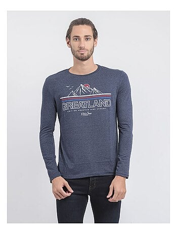 T-shirt manches longues col rond pur coton JORIMUX