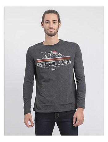 T-shirt manches longues col rond pur coton JORIMUX