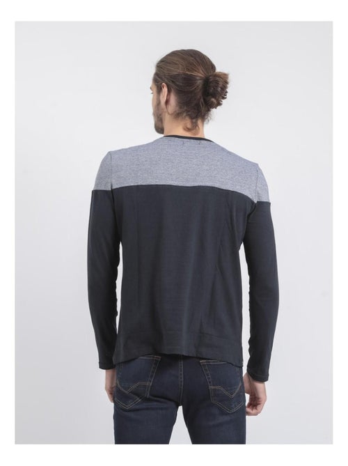 T-shirt manches longues col rond pur coton jupinel - Kiabi T-shirt manches longues col rond pur coton jupinel - Kiabi