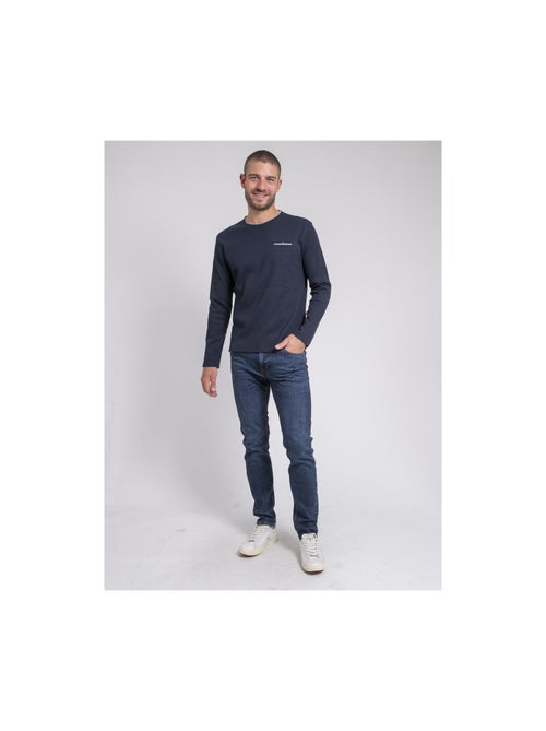T-shirt manches longues col rond texturé jovictor - Kiabi T-shirt manches longues col rond texturé jovictor - Kiabi