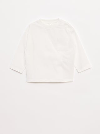 T-shirt manches longues et poche poitrine