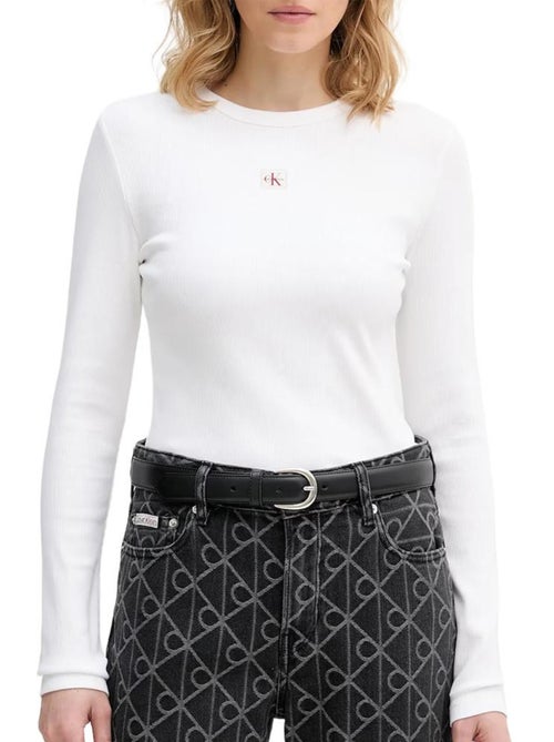 T-Shirt Manches Longues Femme Calvin Klein Jeans - Kiabi T-Shirt Manches Longues Femme Calvin Klein Jeans - Kiabi