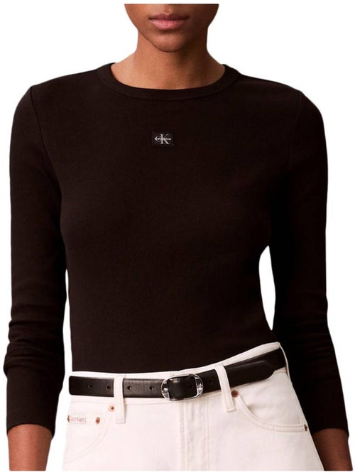 T-Shirt Manches Longues Femme Calvin Klein Jeans - Kiabi T-Shirt Manches Longues Femme Calvin Klein Jeans - Kiabi