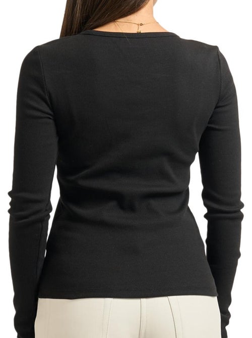 T-Shirt Manches Longues Femme Calvin Klein Jeans - Kiabi T-Shirt Manches Longues Femme Calvin Klein Jeans - Kiabi