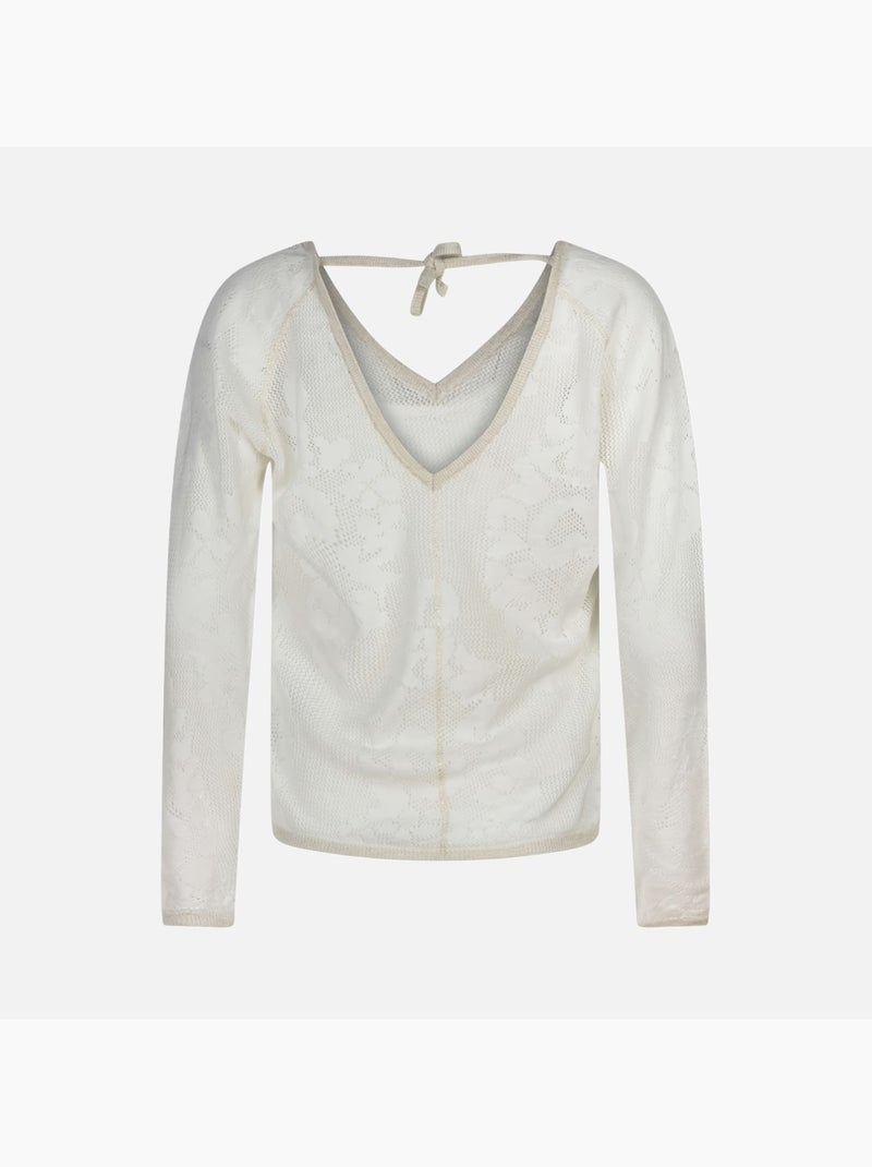T-Shirt Manches Longues Femme Kaporal Blanc - Kiabi