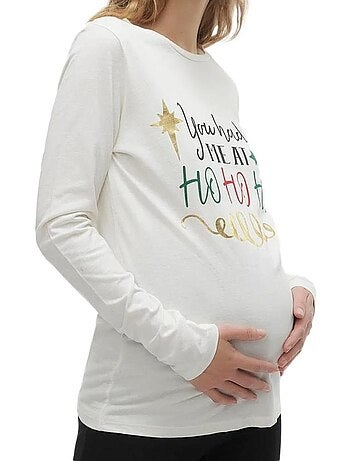 T-shirt Manches Longues Femme Mamalicious