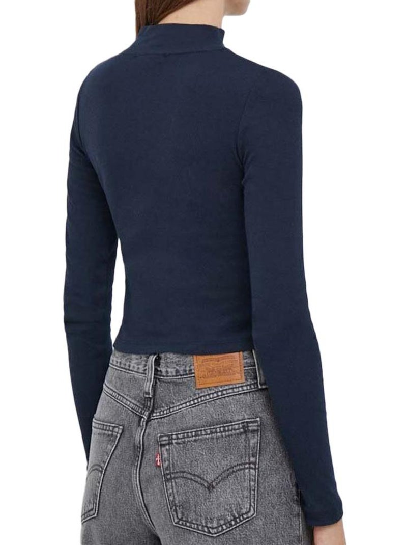 T-shirt Manches Longues Femme Pepe jeans Bleu - Kiabi