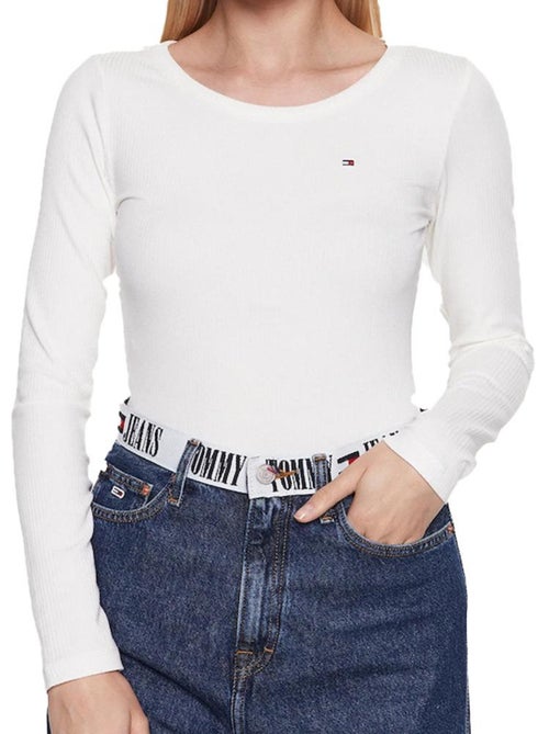 T-shirt manches longues femme tommy hilfiger - Kiabi