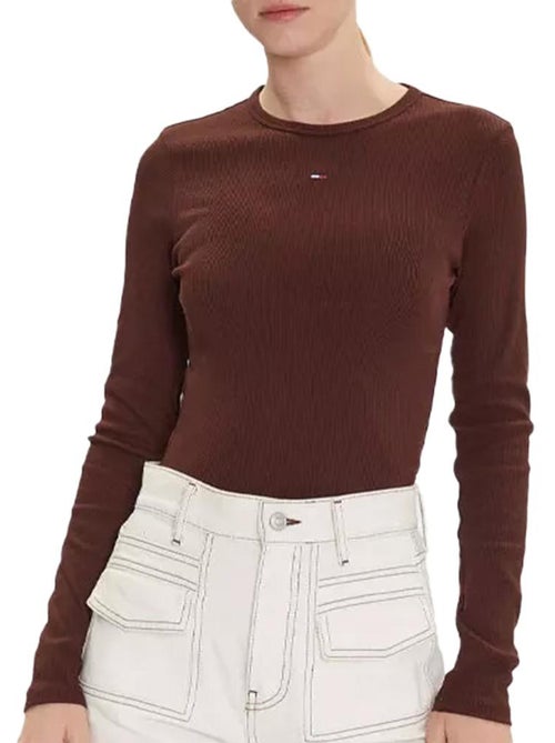 T-Shirt Manches Longues Femme Tommy Hilfiger - Kiabi T-Shirt Manches Longues Femme Tommy Hilfiger - Kiabi