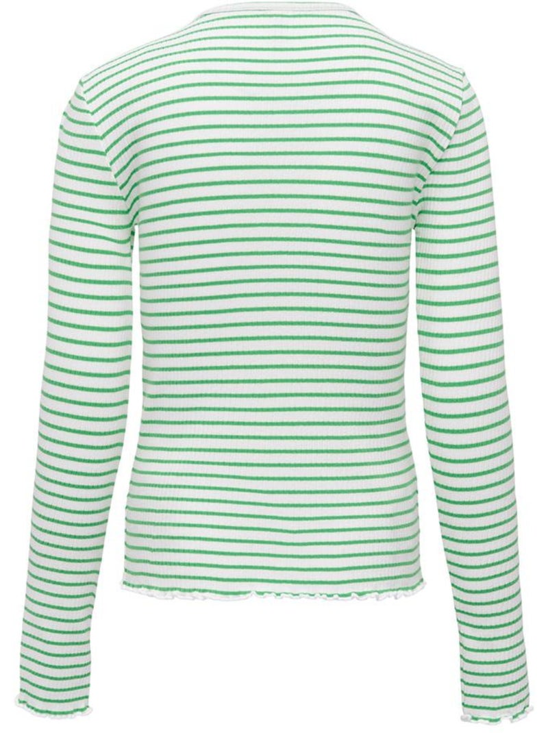 T-Shirt Manches Longues Fille Kids ONLY Vert - Kiabi