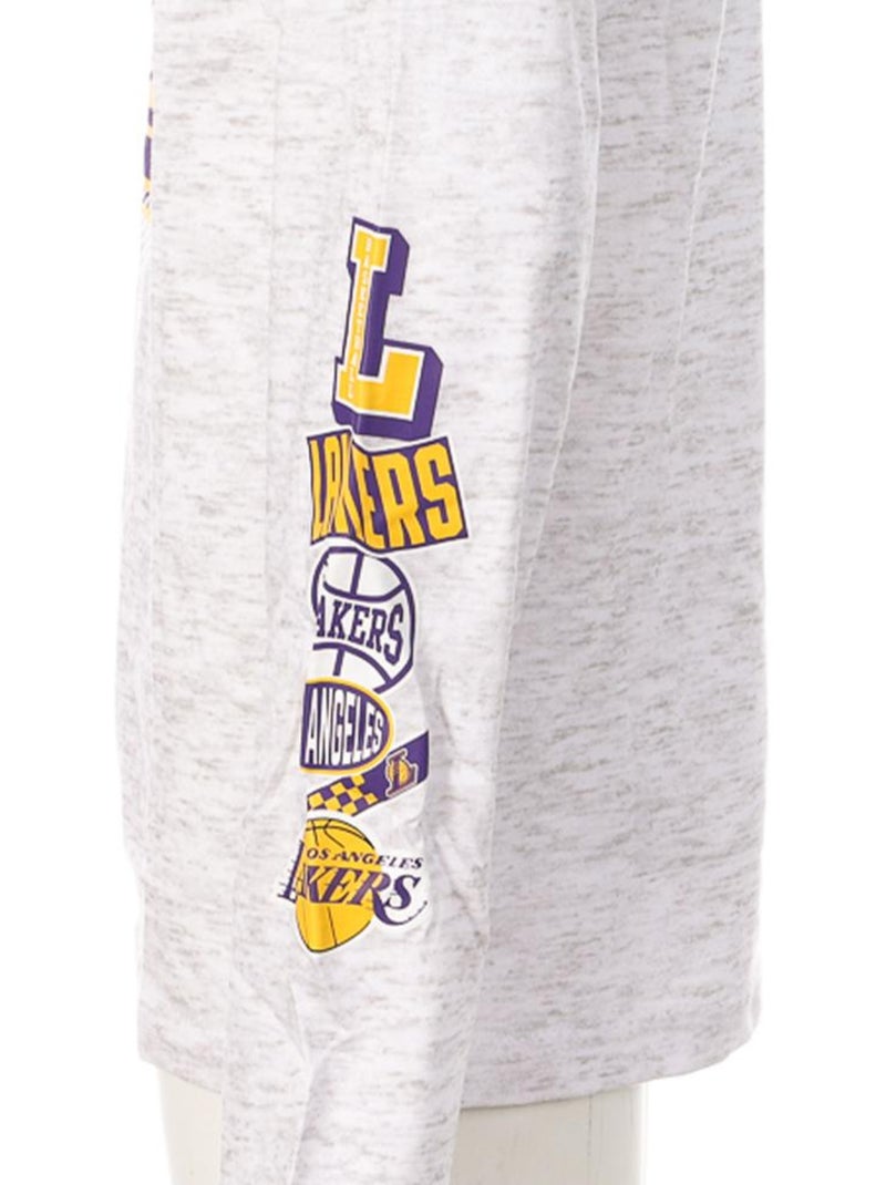 T-shirt Manches Longues Garçon NBA Los Angeles Lakers Gris Argenté - Kiabi