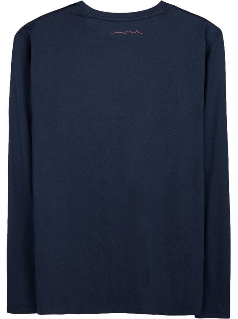 T-shirt manches longues homme teddy smith Bleu marine - Kiabi