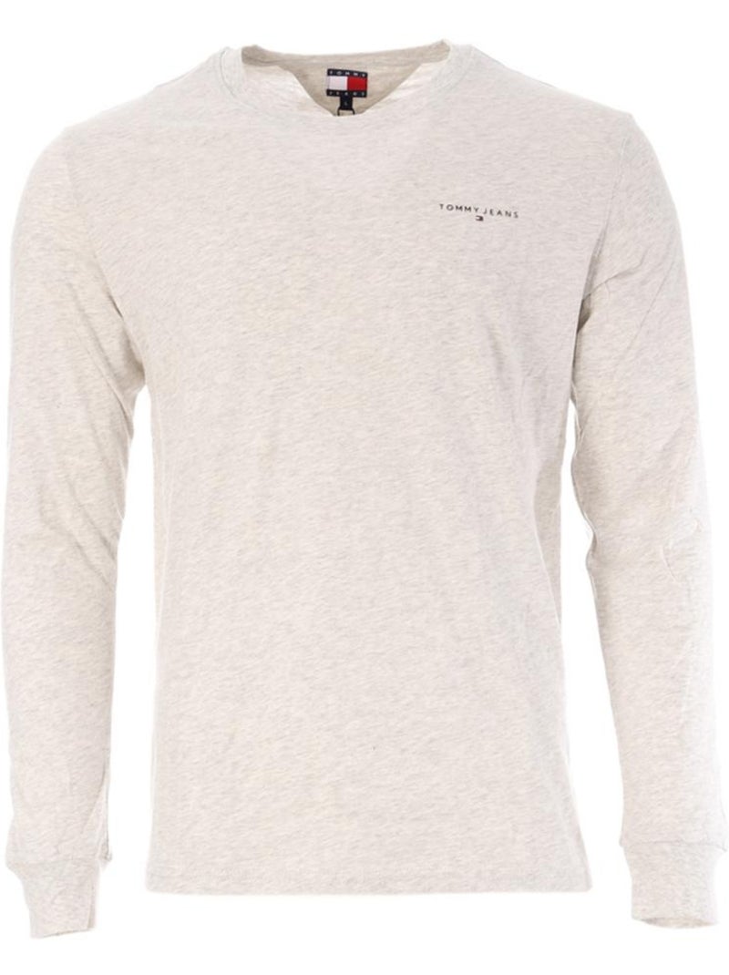 T-Shirt Manches Longues Homme Tommy Hilfiger Gris Argenté - Kiabi