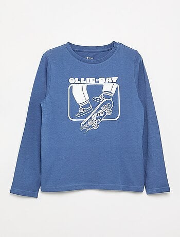 T-shirt manches longues imprimé