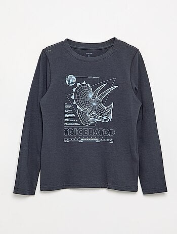 T-shirt manches longues imprimé