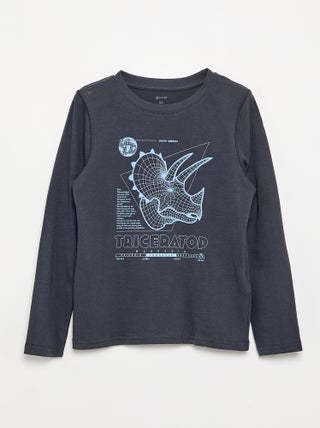 T-shirt manches longues imprimé