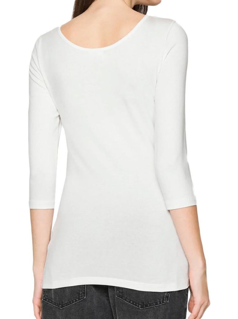 T-Shirt Manches Longues Mamalicious Blanc - Kiabi
