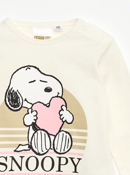 T-shirt manches longues 'Snoopy' - Kiabi