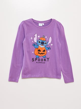 T-shirt manches longues 'Stitch' 'Disney' - Halloween