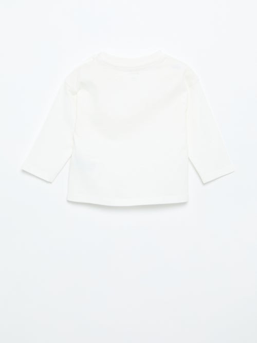 T-shirt manches longues uni - Kiabi