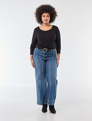 T-shirt manches longues uni en jersey