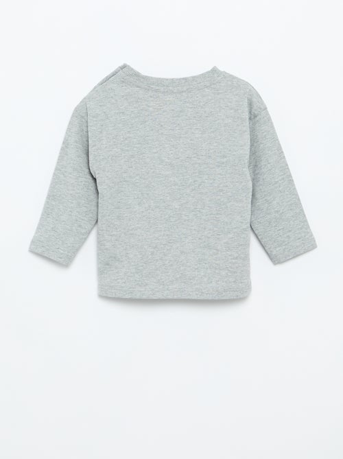 T-shirt manches longues uni - Kiabi