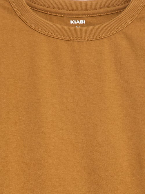 T-shirt manches longues uni - Kiabi