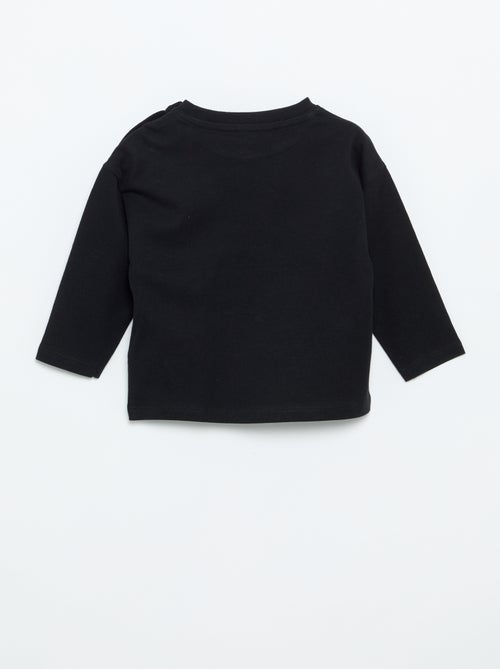 T-shirt manches longues uni - Kiabi